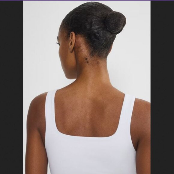 NWOT Aritzia Babaton Contour Second-skin Squareneck Sleeveless Bodysuit in Gray - Picture 7 of 16